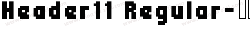 Header11 Regular字体转换